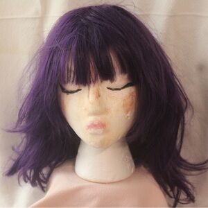 Purple 14” Women's Wig